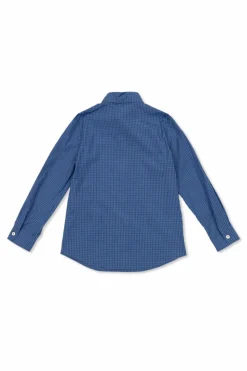 Gucci Kids BLUE Plaid shirt