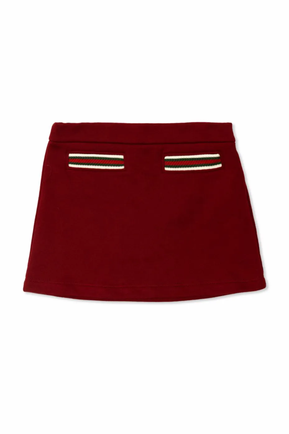 Gucci Kids BURGUNDY Cotton skirt