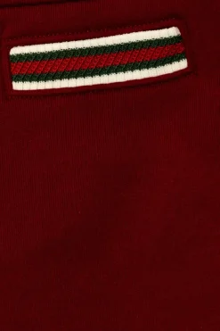 Gucci Kids BURGUNDY Cotton skirt