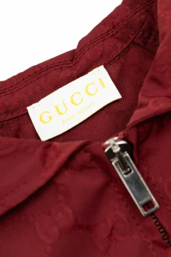 Gucci Kids BURGUNDY Jacket with GG pattern