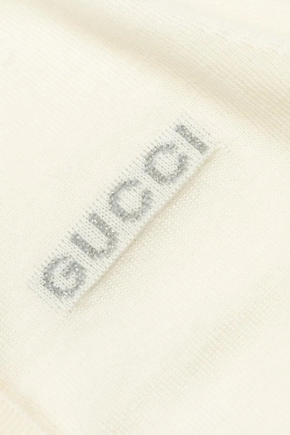 Gucci Kids cream Cardigan with embroidered logo