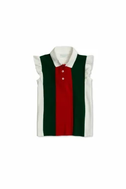 Gucci Kids GREEN Cotton polo
