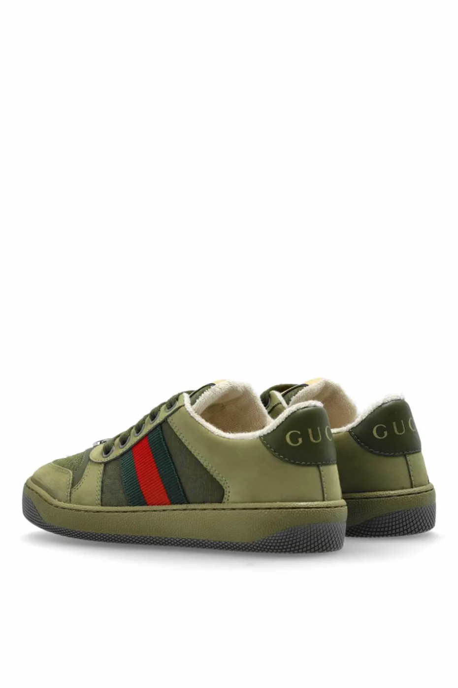 Gucci Kids GREEN "Screener" sports shoes