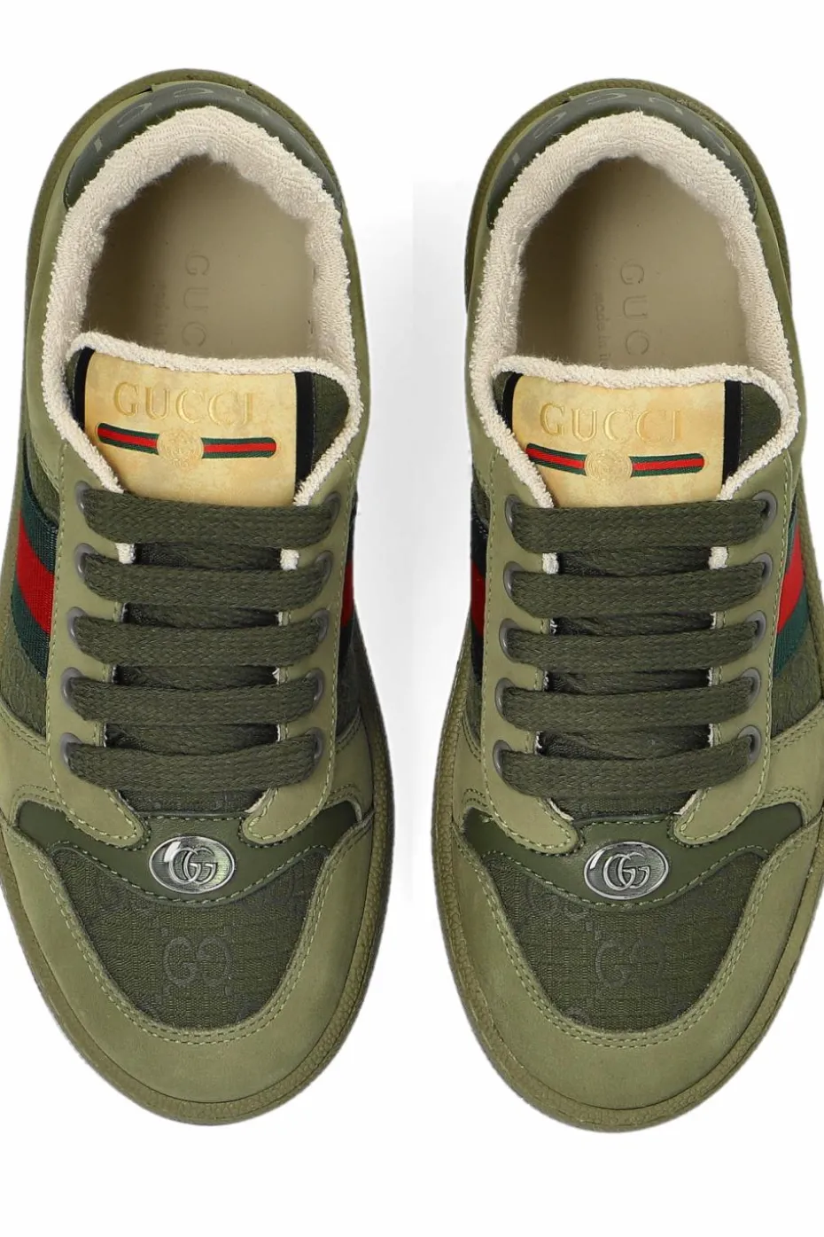 Gucci Kids GREEN "Screener" sports shoes