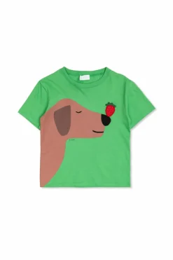 Gucci Kids GREEN T-shirt with print