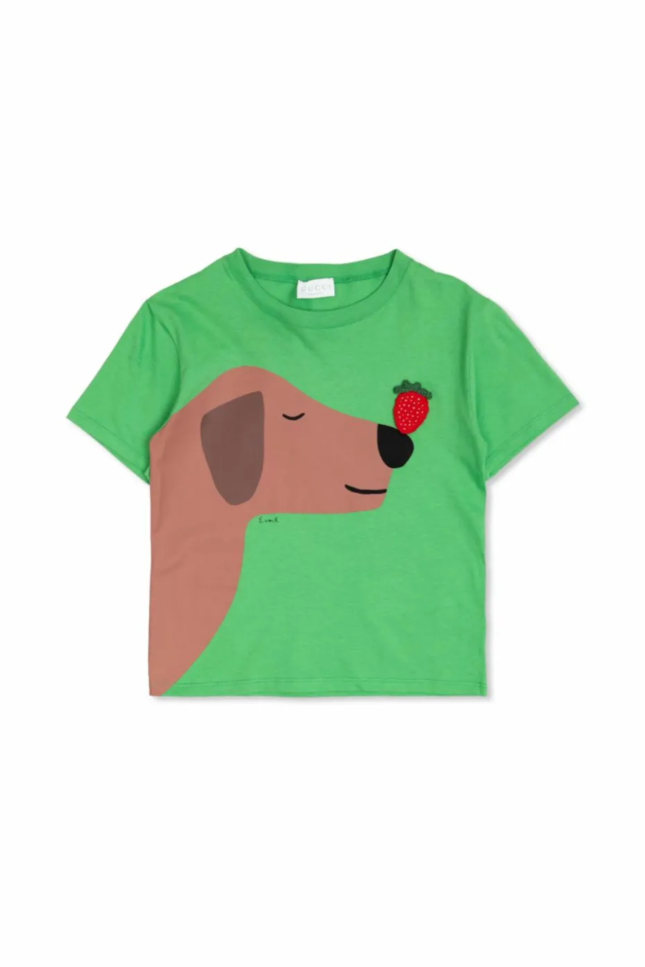 Gucci Kids GREEN T-shirt with print