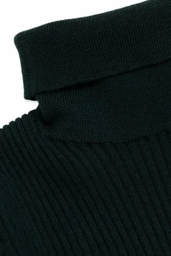 Gucci Kids GREEN Turtleneck sweater with logo