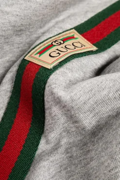 Gucci Kids GREY Blanket with logo