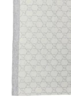 Gucci Kids GREY Logo-embroidered blanket