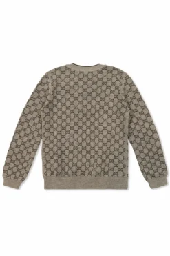 Gucci Kids GREY Sweater with "GG" pattern