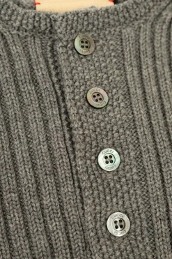 Gucci Kids GREY Sweater with signature Web stripe