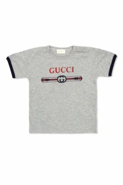Gucci Kids GREY T-shirt with printed logo
