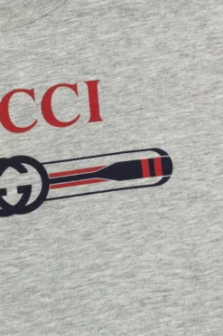 Gucci Kids GREY T-shirt with printed logo