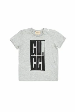 Gucci Kids GREY T-shirt with printed logo