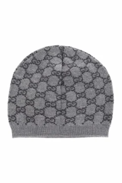 Gucci Kids GREY Wool beanie with 