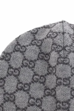 Gucci Kids GREY Wool beanie with 