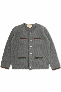 Gucci Kids GREY Wool Cardigan