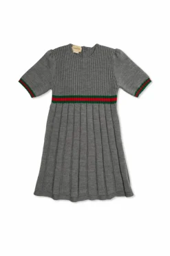 Gucci Kids GREY Wool Dress