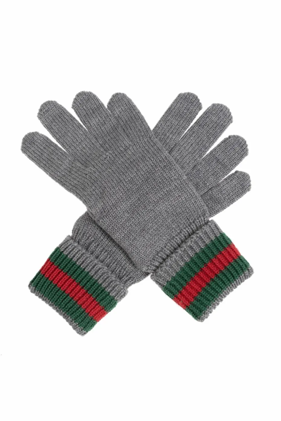 Gucci Kids GREY Wool gloves