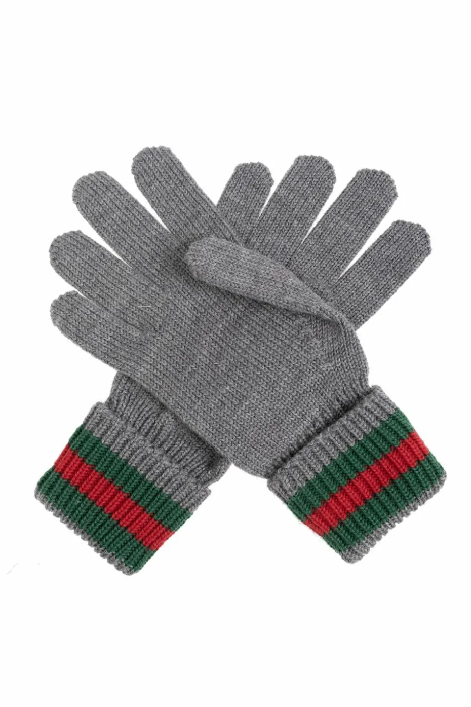 Gucci Kids GREY Wool gloves
