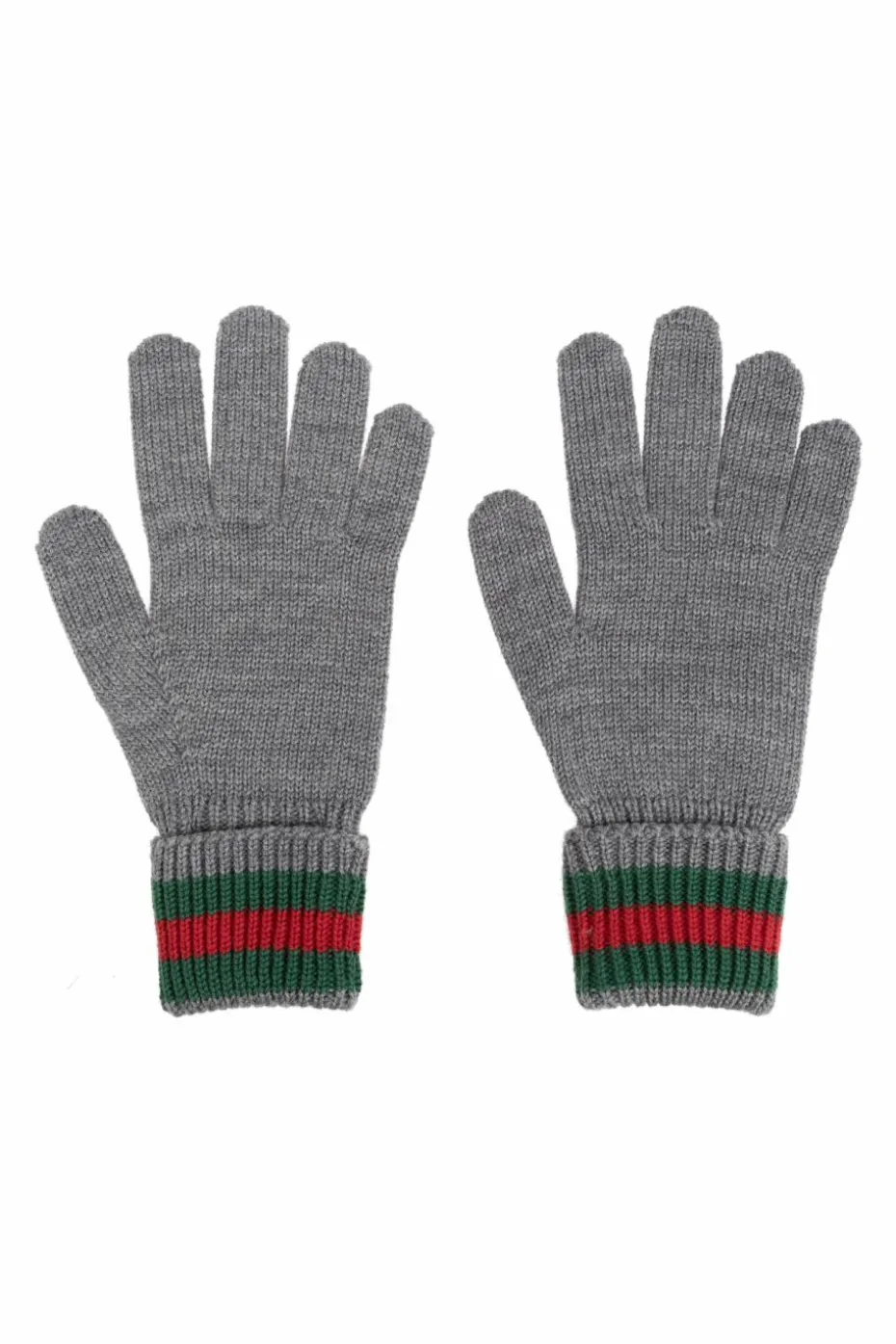 Gucci Kids GREY Wool gloves