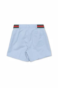 Gucci Kids light blue Cotton shorts