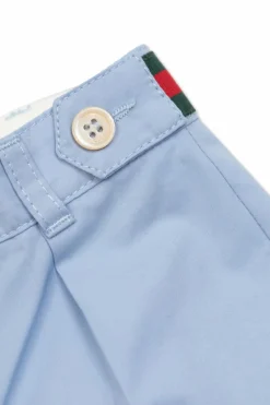 Gucci Kids light blue Cotton shorts