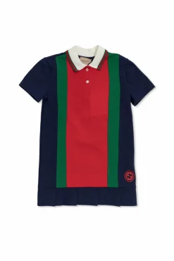 Gucci Kids MULTICOLOUR Cotton dress with embroidered logo
