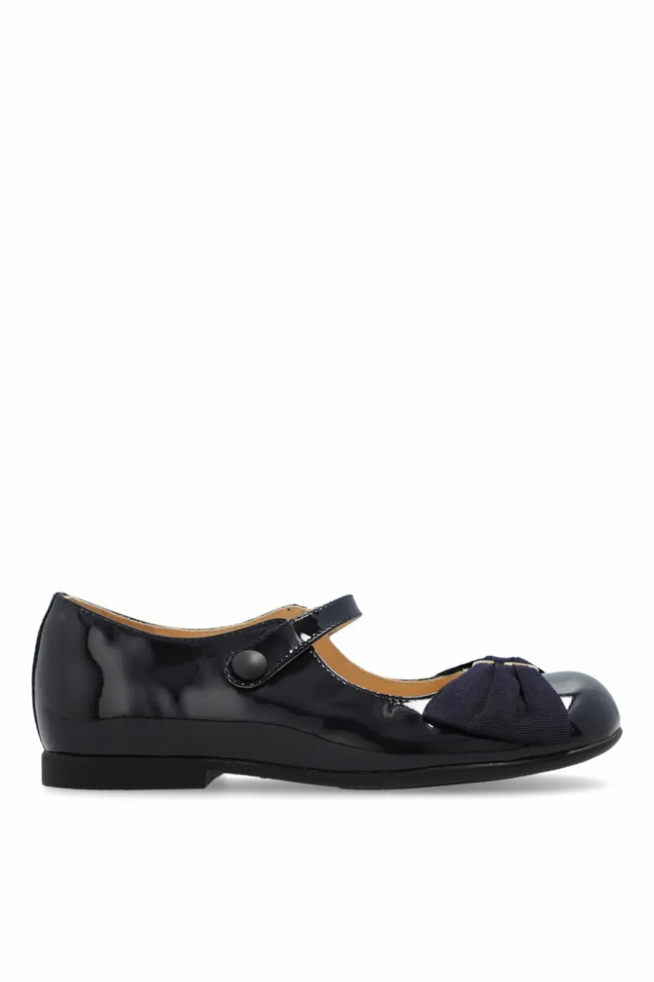 Gucci Kids NAVY BLUE Ballet Flats with Decorative Bow