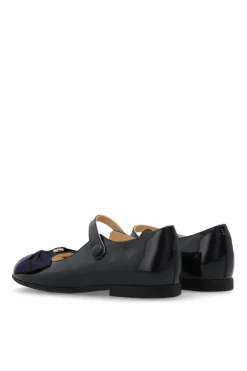 Gucci Kids NAVY BLUE Ballet Flats with Decorative Bow