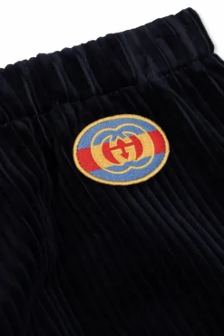 Gucci Kids NAVY BLUE Corduroy trousers