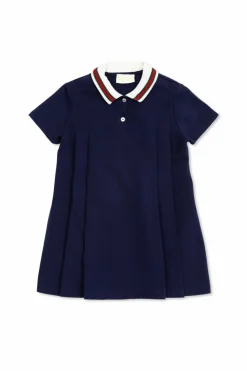 Gucci Kids NAVY BLUE Cotton dress