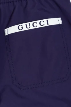 Gucci Kids NAVY BLUE Cotton trousers