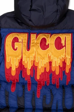 Gucci Kids NAVY BLUE Down jacket