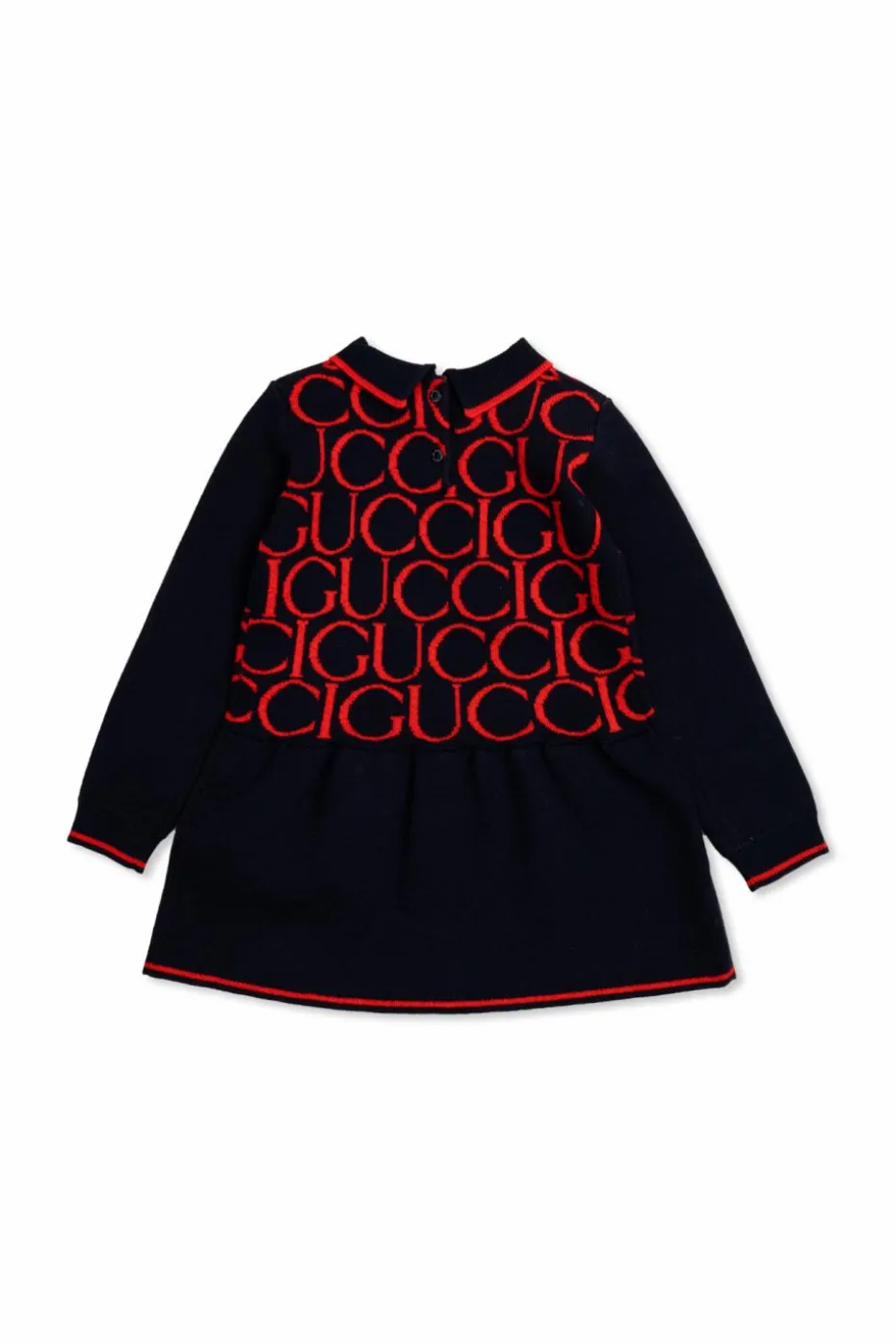 Gucci Kids NAVY BLUE Dress with Collar