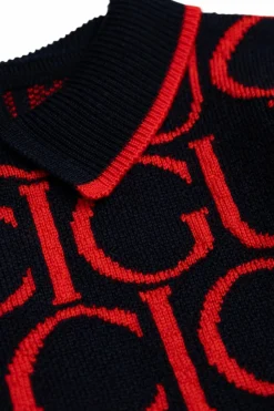 Gucci Kids NAVY BLUE Dress with Collar