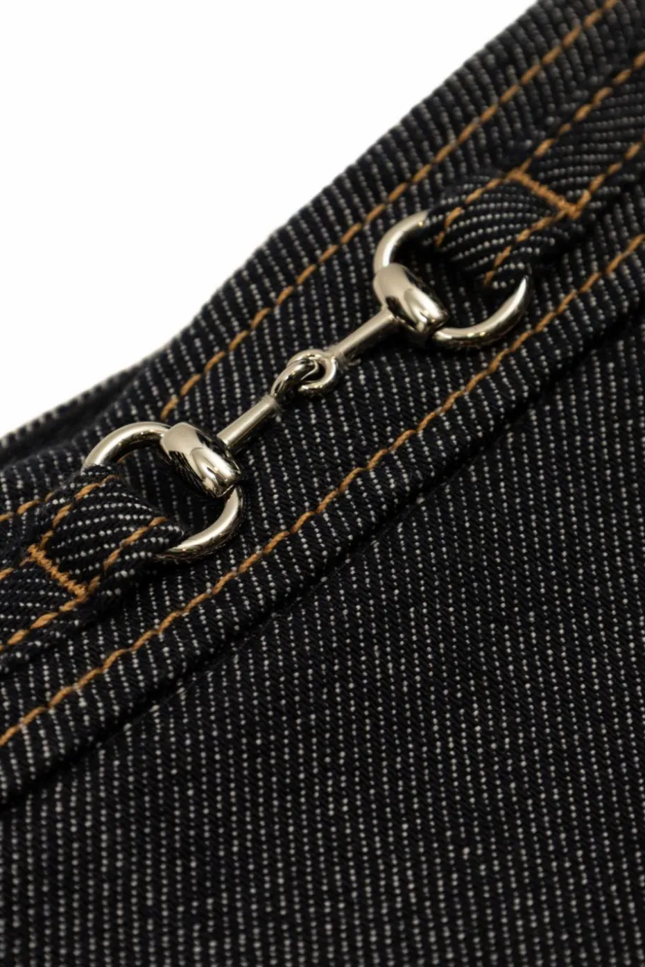 Gucci Kids NAVY BLUE Pleated denim skirt