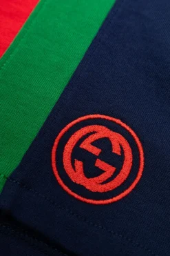 Gucci Kids NAVY BLUE Polo with logo
