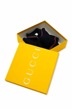 Gucci Kids NAVY BLUE Set: Hat and Bodysuit