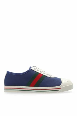 Gucci Kids NAVY BLUE Sneakers with logo
