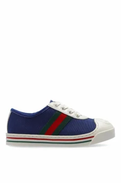 Gucci Kids NAVY BLUE Sneakers with logo