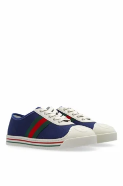 Gucci Kids NAVY BLUE Sneakers with logo