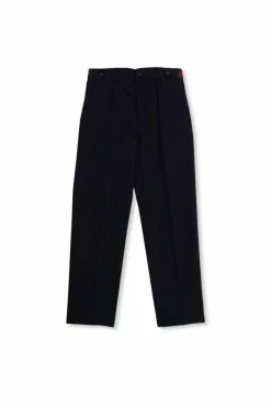 Gucci Kids NAVY BLUE Trousers with ‘Web’ stripe