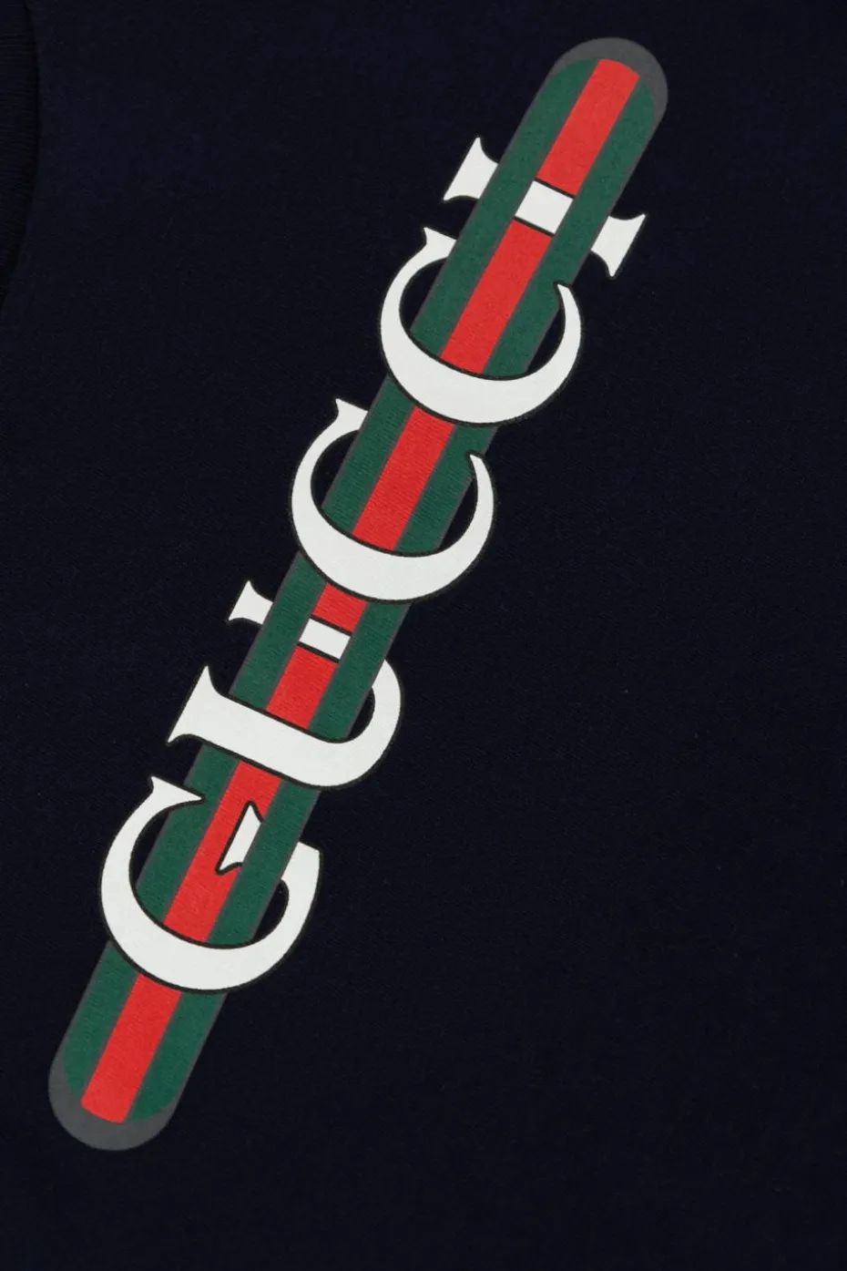 Gucci Kids NAVY BLUE T-shirt with logo