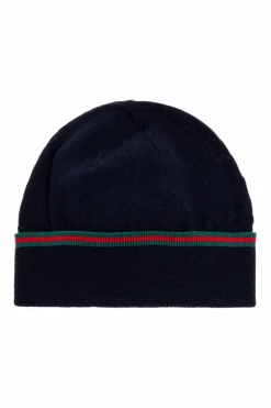Gucci Kids NAVY BLUE Wool hat