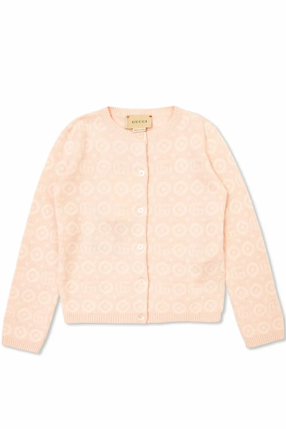 Gucci Kids PINK Cardigan with GG pattern