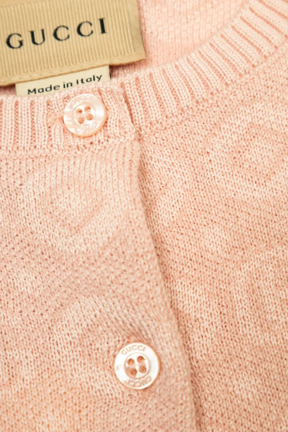 Gucci Kids PINK Cardigan with GG pattern