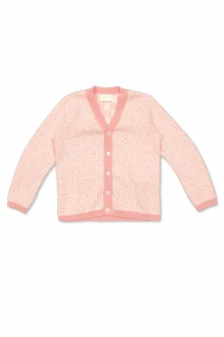 Gucci Kids PINK Cardigan with GG pattern