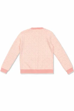 Gucci Kids PINK Cardigan with GG pattern