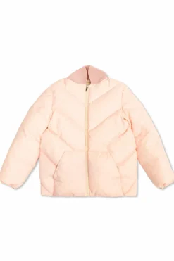 Gucci Kids PINK Down jacket with GG pattern